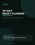 MyMOCEC 30-Day Reset Planner cover