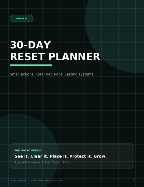 MyMOCEC 30-Day Reset Planner cover